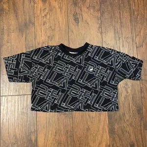 Fila Graphic Crop Logo Tee